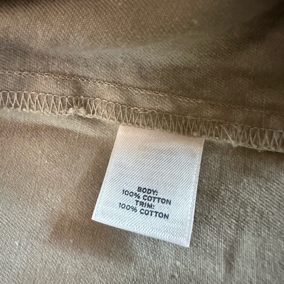 Caslon 100% Cotton Snap Button Ruffle Front Collared Blazer Jacket Size Small - Picture 16 of 17